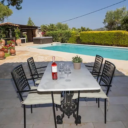Villa Eco Stone With Private Pool And Jacuzzi Kalandra